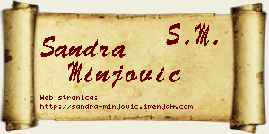 Sandra Minjović vizit kartica
